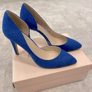 BCBGeneration Haleigh-X Washed Lapis Pumps, size 8